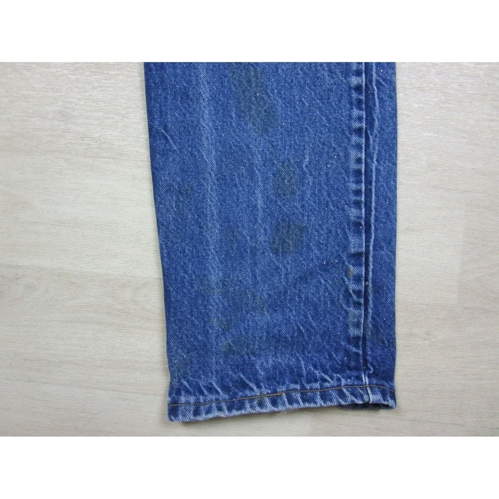 Vintage 80s Levis 505 Jeans Mens (32x30) Orange Tab Bootcut Distressed - Picture 7 of 16